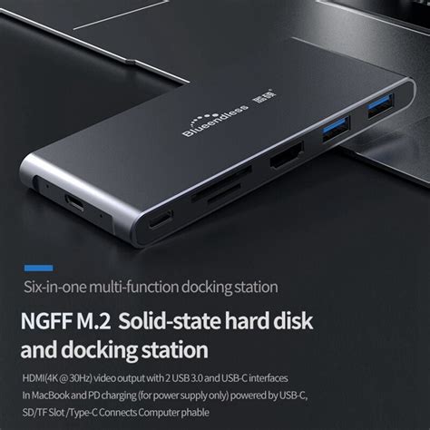 Blueendless M 2 SSD Enclosure SATA NGFF To USB Typ Vicedeal