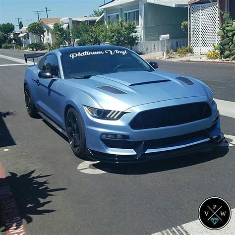 Matte Blue Mustang