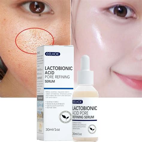 Lactobionic Acid Shrink Pores Facial Serum Firm Moisturizing Essence