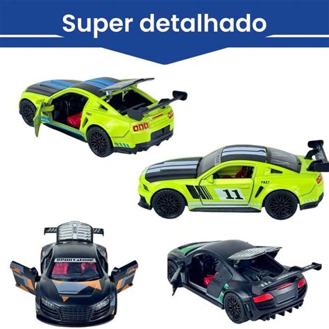 Friction Iron Miniature Cars Mustang Audi R8 Fast Cars Collection