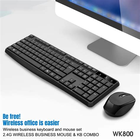 ZNGPNG Wireless Keyboard and Mouse Combo Full-Sized 2.4GHz USB Wireless ...