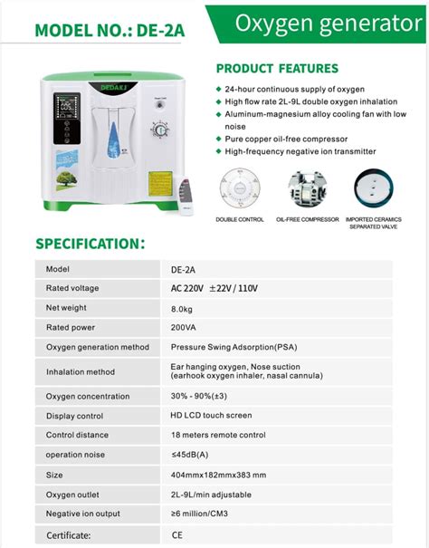 DEDAKJ DDT 2A Portable Home Oxygen Concentrator Price In BD