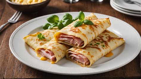 Découvrez une délicieuse recette de crêpe salée au jambon et au fromage