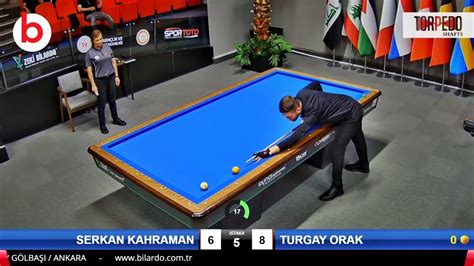 TURGAY ORAK vs SERKAN KAHRAMAN 1 ETAP 3 BANT BİLARDO ŞAMPİYONASI 2023