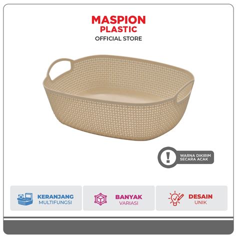 Jual Maspion Keranjang Plastik Serbaguna Boba Basket Large Shopee