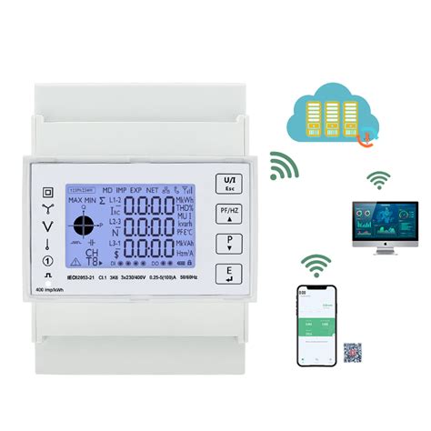 Tac A Lcd Trif Sico Din Rail Mutil Fun O Tuya Medidor De