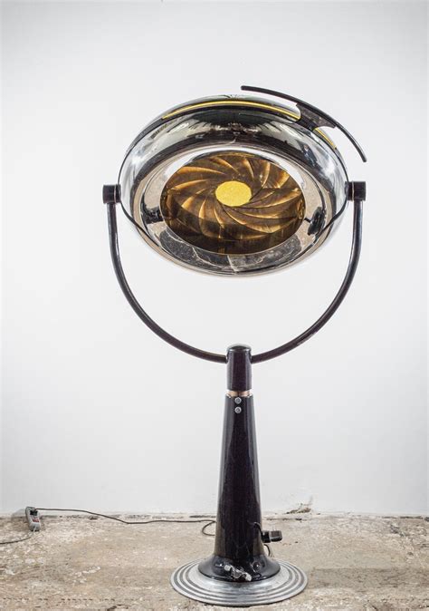 Aperture Lamp Sculptural Lamp With Copper Diafragma For Sale At 1stdibs