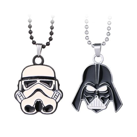 New Star Wars Pendant Necklace Movie Chain Necklaces Men Women Kids