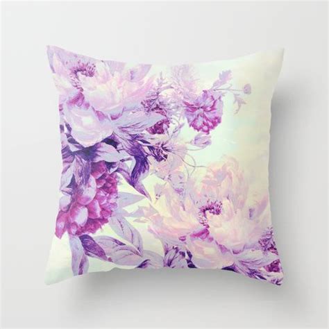 Pastel Bouquet Throw Pillow By Clemm Flower Throw Pillows Throw Pillows Patterned Throw Pillows