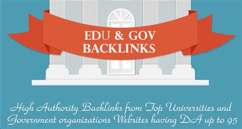 Powerful Edu Backlinks Gov Backlinks From Quality Sites For