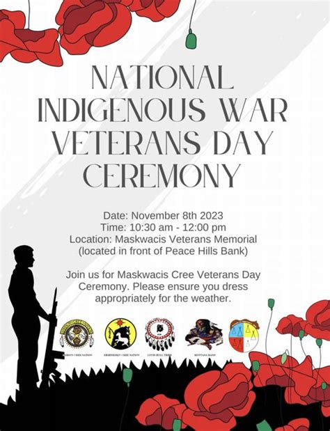 National Indigenous War Veterans Day Ceremony 2023 November 8th 2022