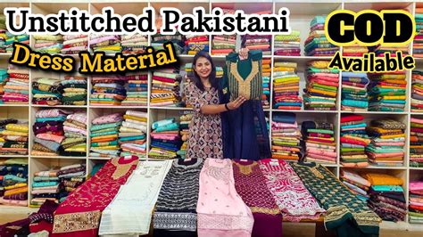 Pakistani Dress Materials And Unstitched Suits At Affordable Prices