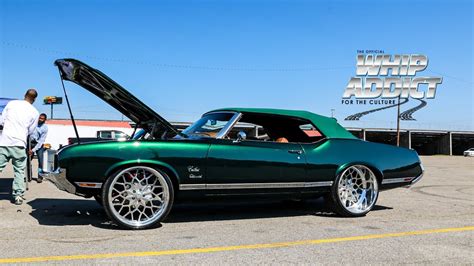 Whipaddict Kandy Green 72 Old Cutlass Convertible Billet 24x12s Twin Turbo Ls Custom