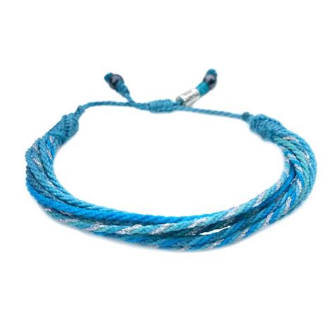 Twist Rope Bracelet Silver Aqua RUMI SUMAQ Sailor Rope Bracelets