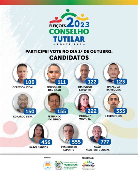 Eleição Conselhos Tutelares 2023 Porteiras Governo Municipal