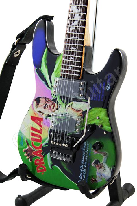 Miniature Guitar Kirk Hammett Metallica Dracula Art Style Ozminiguitar