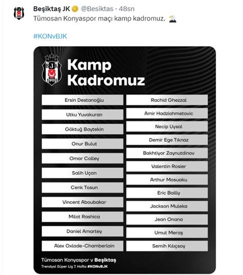 Be Ikta N T Mosan Konyaspor Ma Kamp Kadrosu Belli Oldu Orta