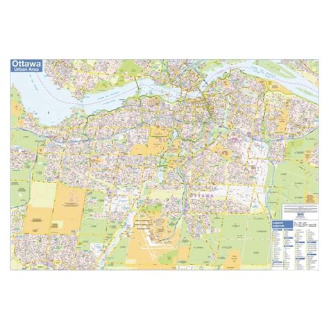 Ottawa Downtown Map | Stanfords