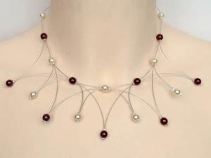 Collier Mariage Perles Ivoire Et Bordeaux Blog BeaBijoux