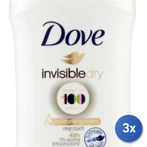 3X DOVE DÉODORANT Bâtons 40 Ml Invisible Dry Fabriqué en Italie EUR 32