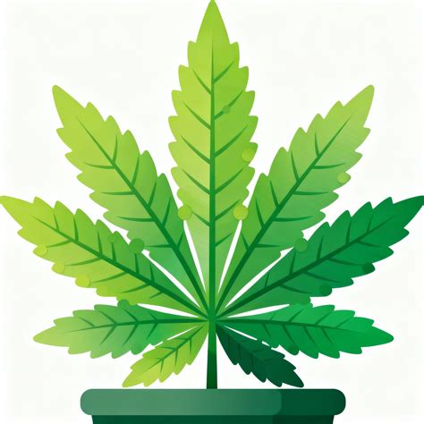 cute pot leaf clip art 1