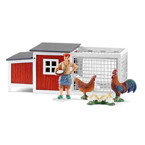 Schleich Kippenhok 42191 Kip Speelfigurenset Farm World 9 X 23 X