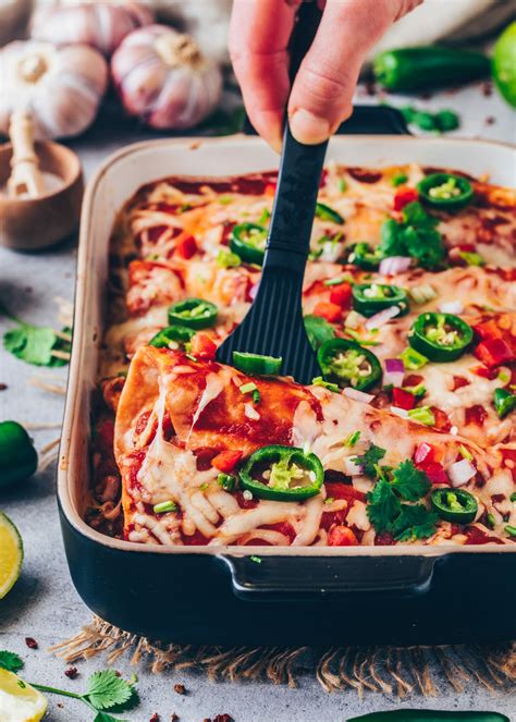 Vegane Enchiladas Mit Bohnen Und Gemüse Bianca Zapatka Rezepte