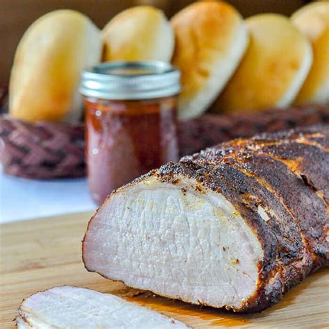 Smoked Pork Loin With Summer Spice Dry Rub Tender Juicy Thinly