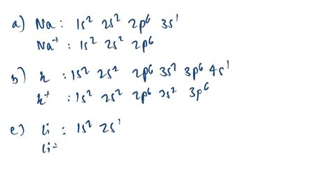 Solved 3 Write The Electron Configurations Using Noble Gas As The Core