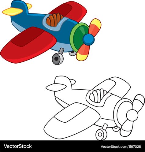 Toy Plane Royalty Free Vector Image Vectorstock