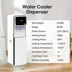 Soopyk Water Dispenser Cooler Bottom Load Loading With Temperatures