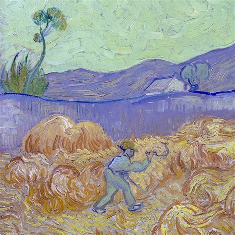 Wheatfield with a Reaper (detail) | Van gogh art, Vincent van gogh, Art van