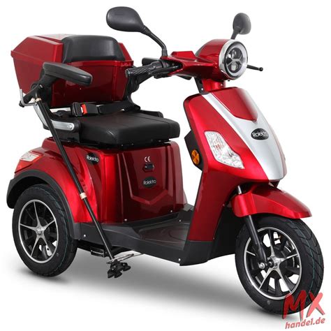 Mx Handel Rolektro E Trike V Blei Gel Rot