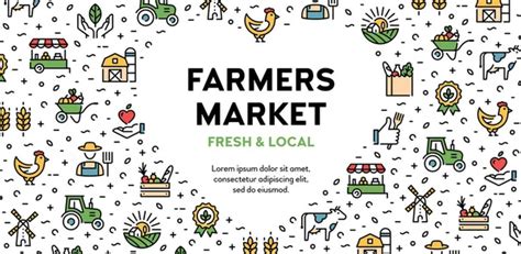 Vector Farmers Market Event Poster Stock Vector Sokolfly 273209848