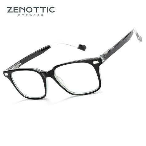 Zenottic Gafas Con Bloqueo De Luz Azul Para Hombre Montura Cuadrada