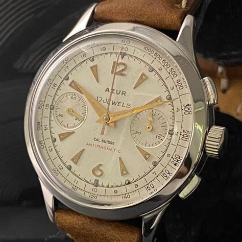 Azur Chronograph Venus No Reserve Price Catawiki