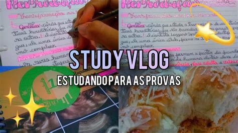 Study Vlog Produtivo Estudando Para Provas Como Eu Estudo Para