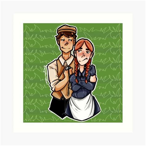 Anne Of Green Gables Anne And Gilbert Art Print For Sale By Terrywho Redbubble