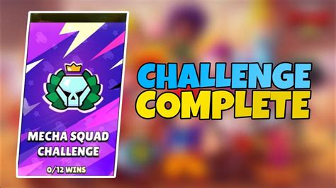 Brawl Star Mecha Squad Challenge Complete Episode Youtube