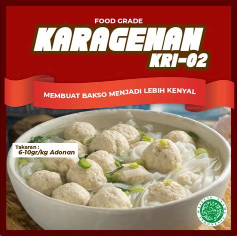 20 Gram Karagenan KRI 02 Carrageenan Pengenyal Bakso Pentol