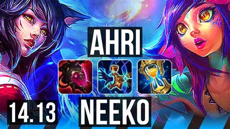 Ahri Vs Neeko Mid 1100 Games 14 4 13 Godlike 38k Dmg Euw