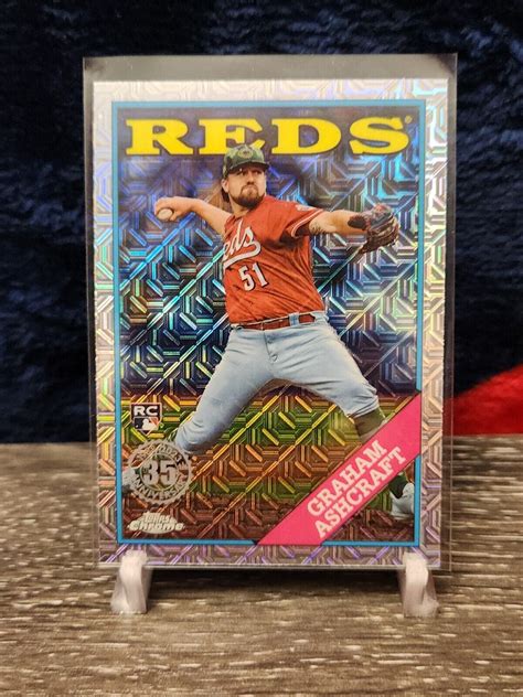 Topps Series Graham Ashcraft Reds Rc Chrome Silver Mojo