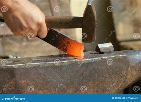 To Strike While The Iron Is Hot Stock Photo Image Of Tool Anvil