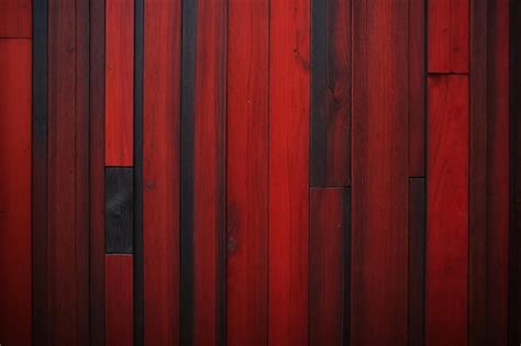 Fondo De Textura De Madera Negra Y Roja Foto Premium