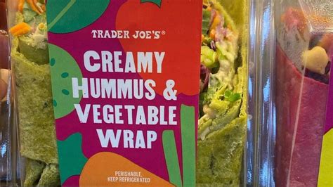 Trader Joe S Fans Are So Excited For Its New Hummus And Vegetable Wrap