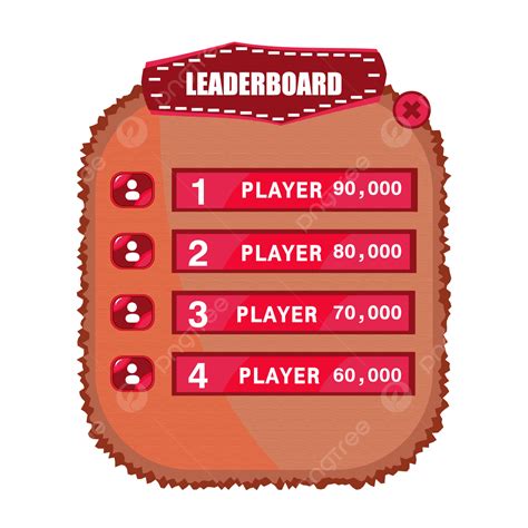 Game Leaderboard Ranking Vector Design Images Game Leaderboard Art