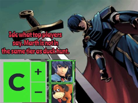 Us few Marth mains when we saw the new tier list : r/SmashBrosUltimate