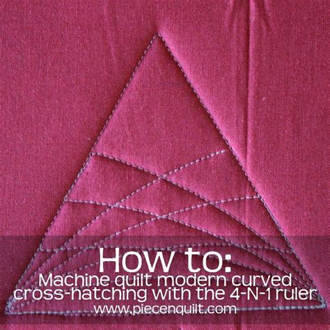 Piece N Quilt How To Machine Quilt Modern Curved Cross Hatching On A