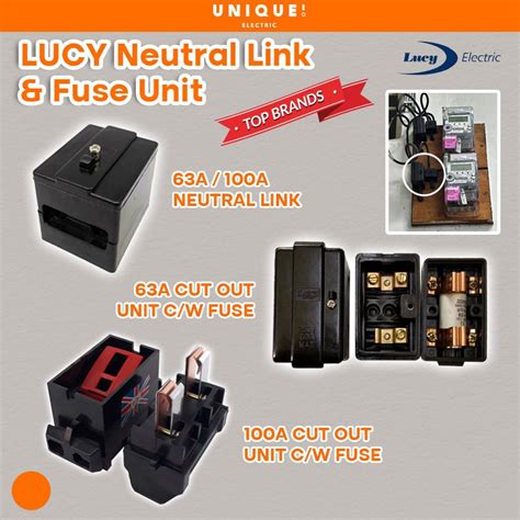 LUCY 63A 100A TNB NEUTRAL LINK CUT OUT COMPLETE WITH FUSE Shopee