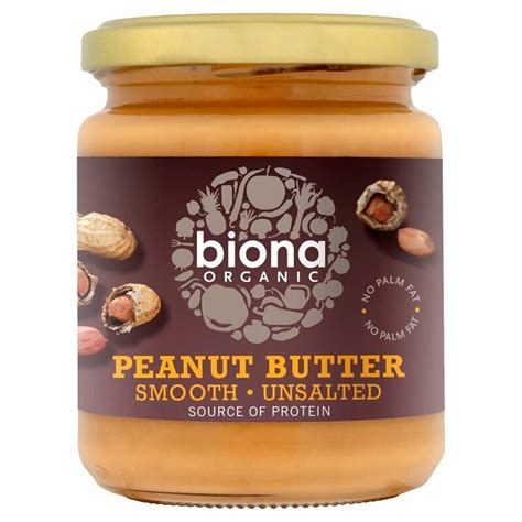 Biona Organic Smooth Peanut Butter 250g - Centra